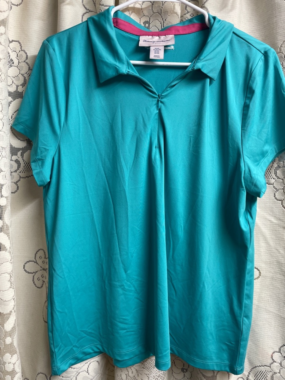 Tommy Bahama Teal Short-Sleeve Polo Golf XLarge